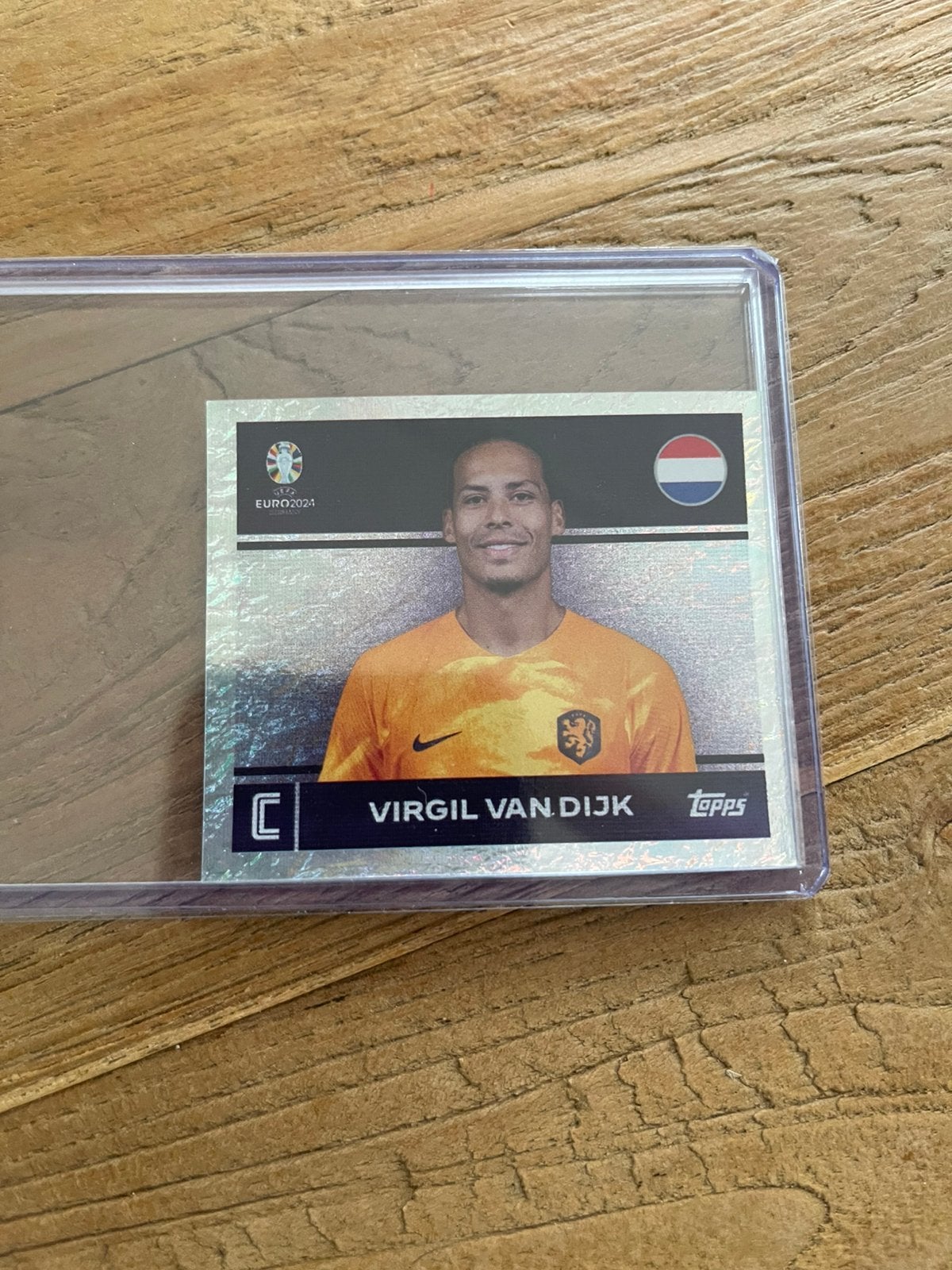 Virgil van Dijk Nederlands elftal Refractor Euro 2024, Ophalen of Verzenden, Zo goed als nieuw, Plaatje