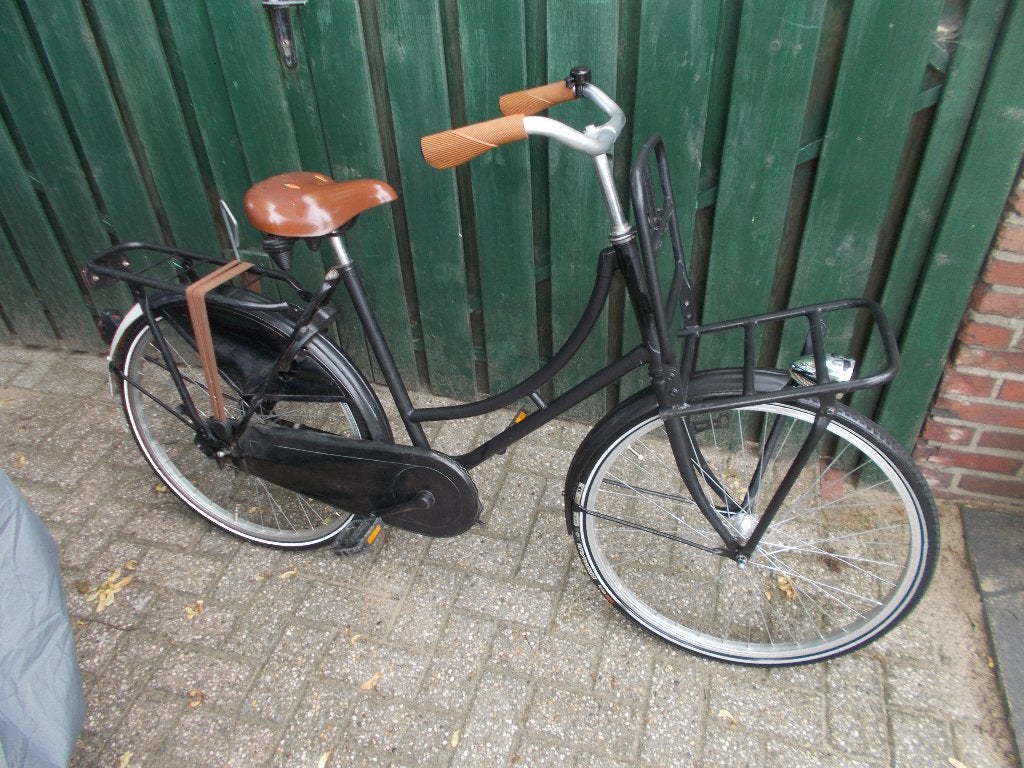Leuke 24 inch oma transportfiets, Fietsen en Brommers, Ophalen, Gebruikt, Terugtraprem, 24 inch