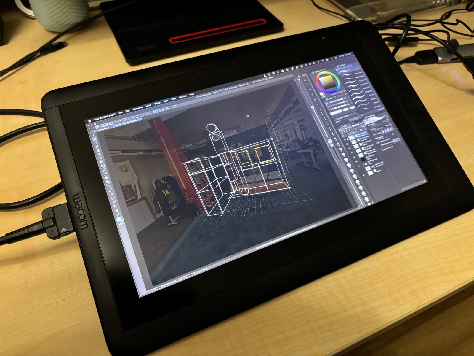 Wacom Cintiq 13HD zonder pen, Computers en Software, Tekentablets, Ophalen of Verzenden, Gebruikt, Bedraad