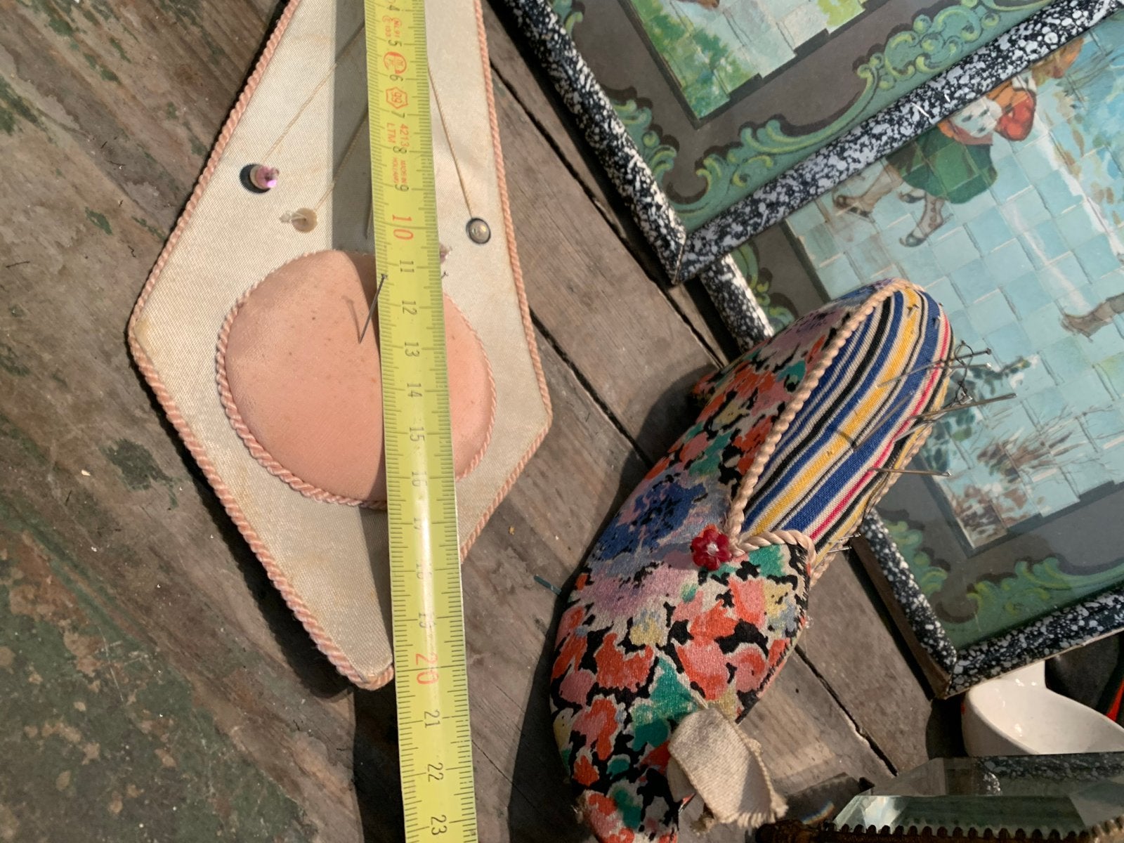 Antiek speldenkussen volkskunst, Antiek en Kunst, Ophalen of Verzenden