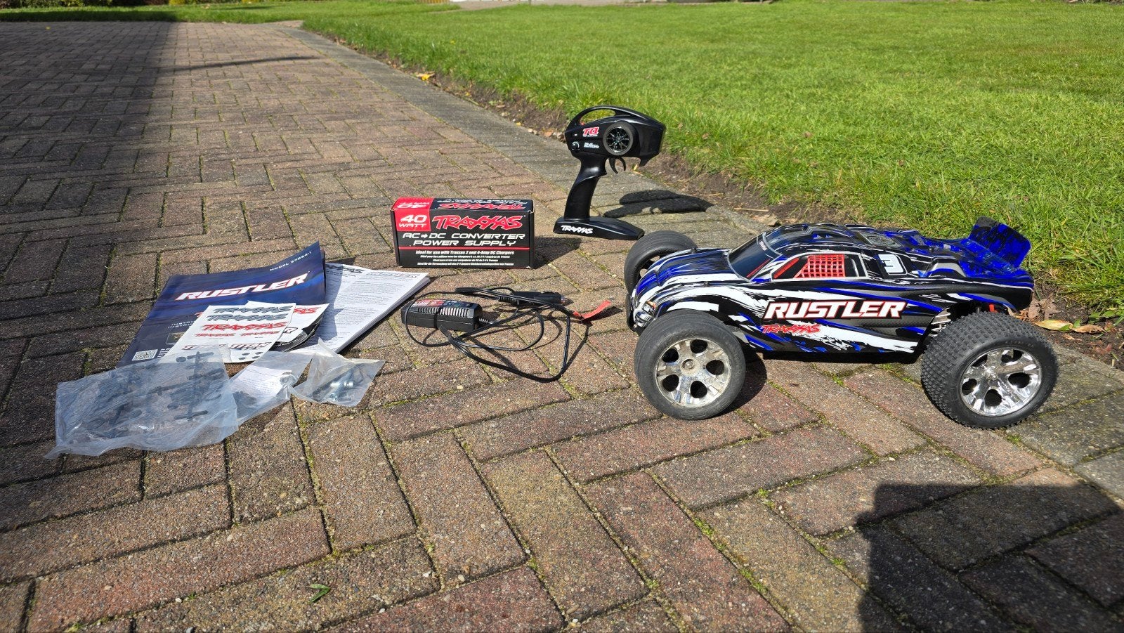 Traxxas Rustler 1/10 ideaal voor zoon of dochter!, Elektro, Auto offroad, Ophalen of Verzenden, Zo goed als nieuw