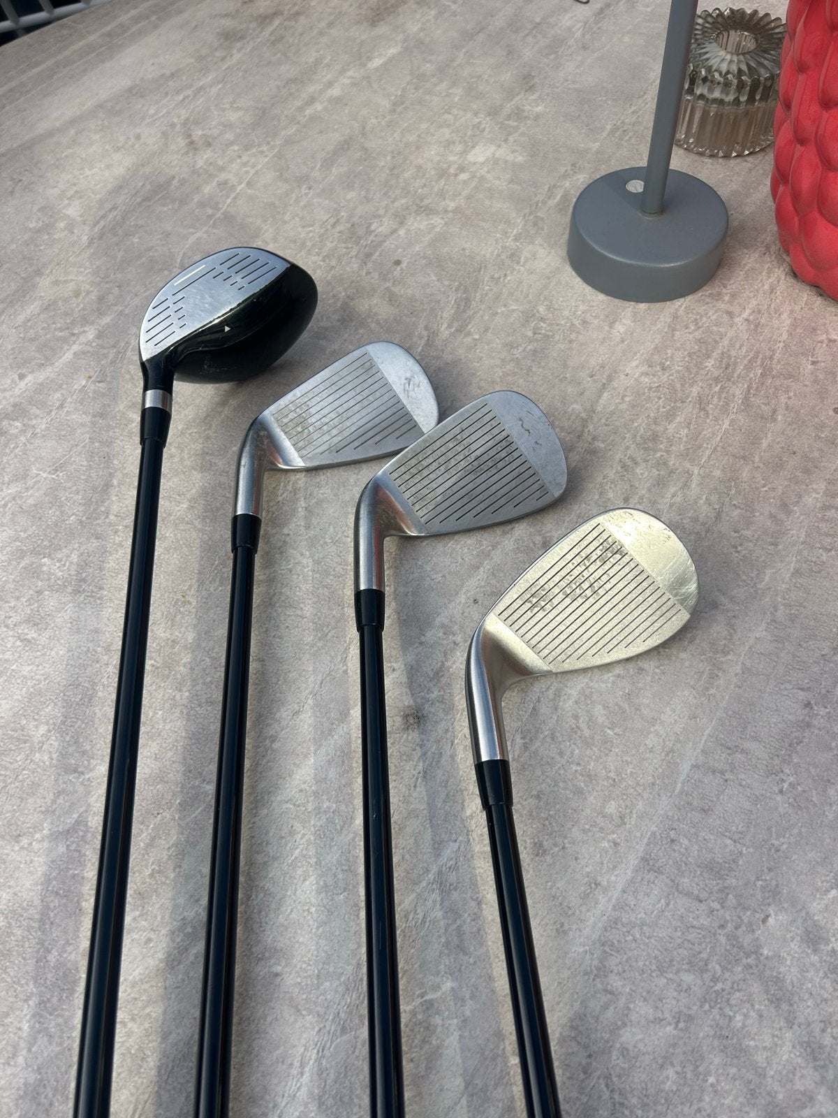 Halve grafiet golfset rechtshandig IJzer 7-9, SW, H4, DRIVER