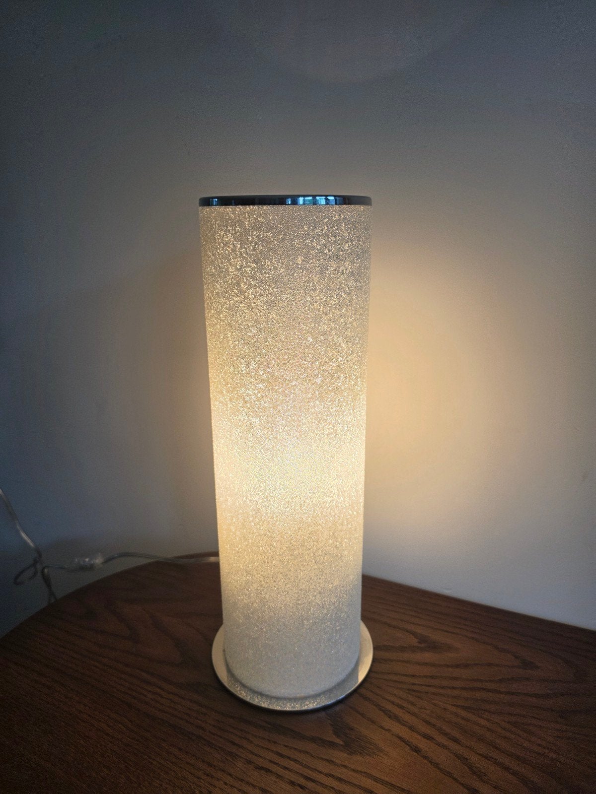 Vintage cilinder lamp spaceage lamp, Ophalen of Verzenden, Zo goed als nieuw, Glas