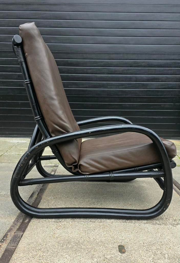 zeer fraaie vintage rotan fauteuil/easy chair, Ophalen, Huis en Inrichting