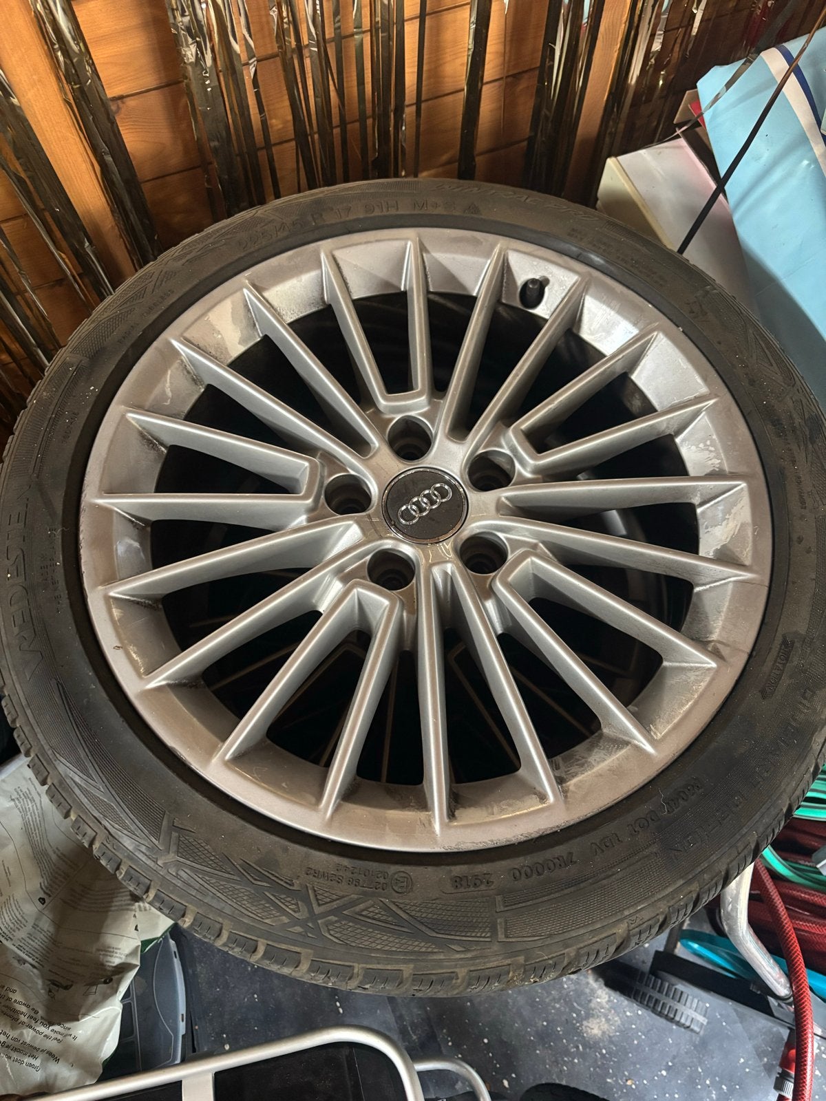 Audi velgen, Auto-onderdelen, Banden en Velgen, Ophalen, Gebruikt, Banden en Velgen, 17 inch