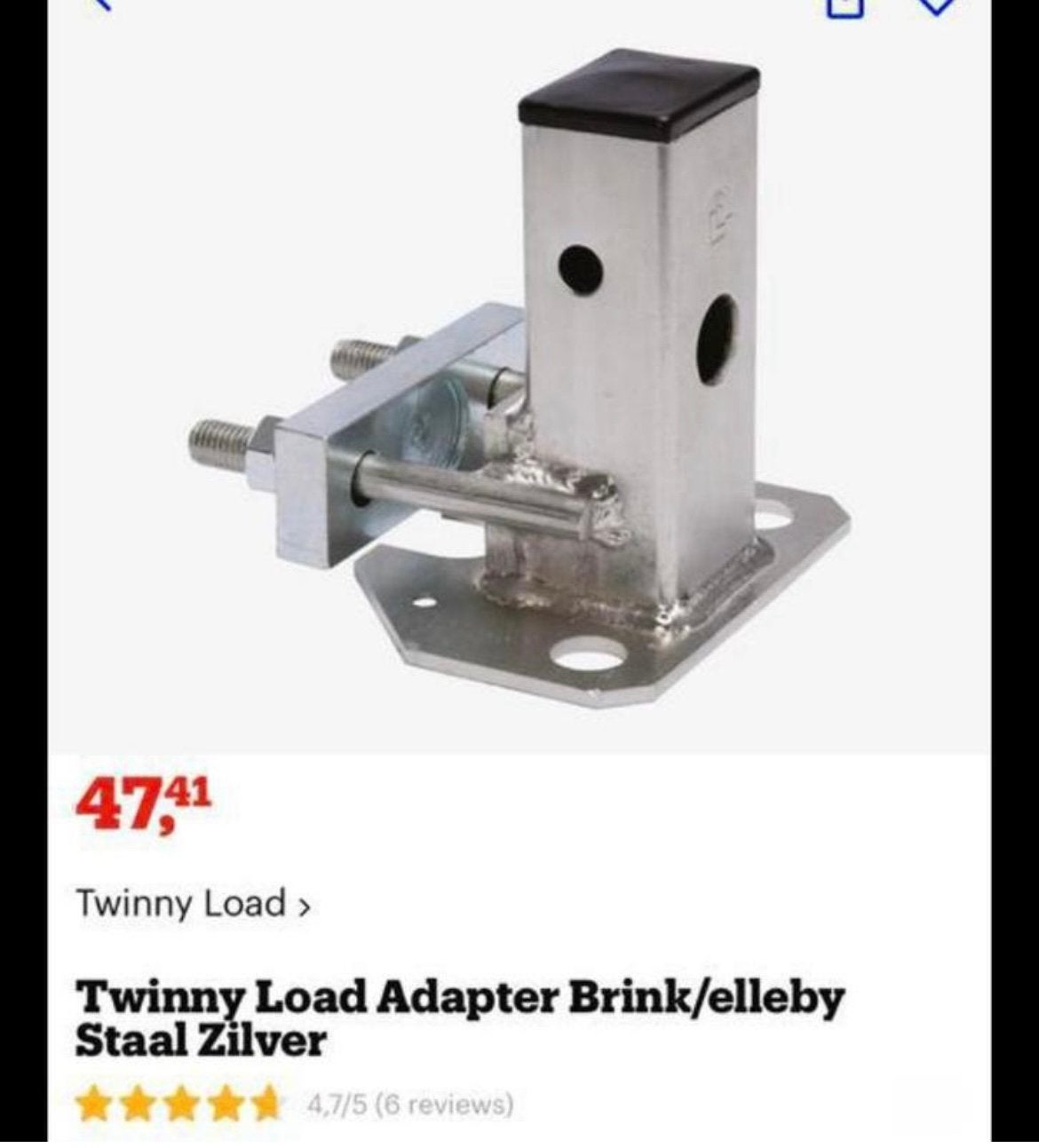 Twinny Load brinkmatic trekhaakbevestiging, Ophalen, Zo goed als nieuw, Fietsendrager-accessoire