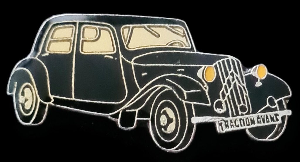 Citroën type Traction- zwart epoxy uitv., Verzenden, Nieuw, Transport, Speldje of Pin
