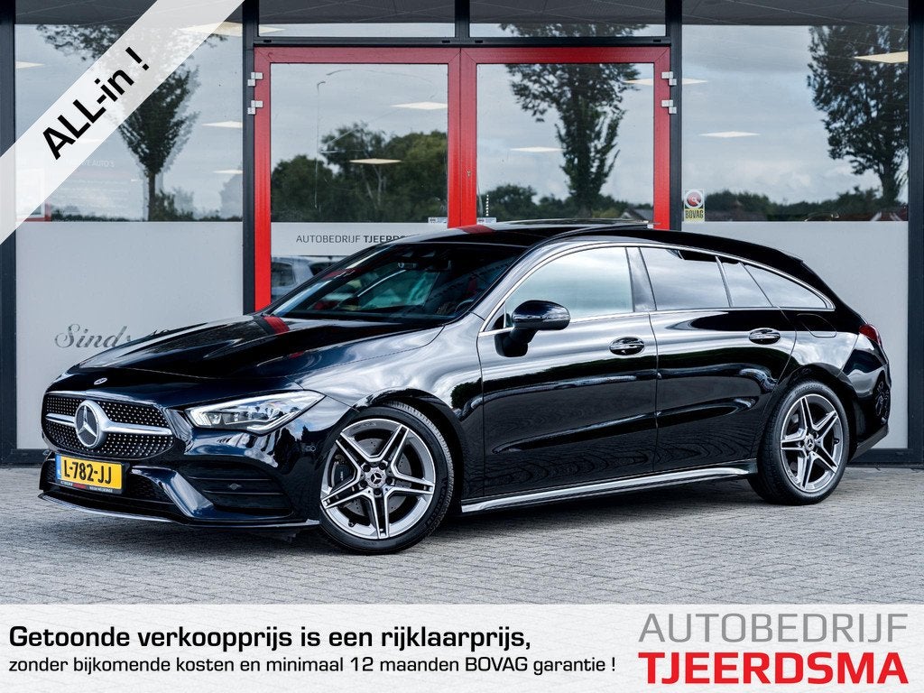 Mercedes-Benz CLA-klasse Shooting Brake 200 AMG | Burmester, Auto's, Mercedes-Benz, 730 kg, Gebruikt, 4 cilinders, Leder en Stof