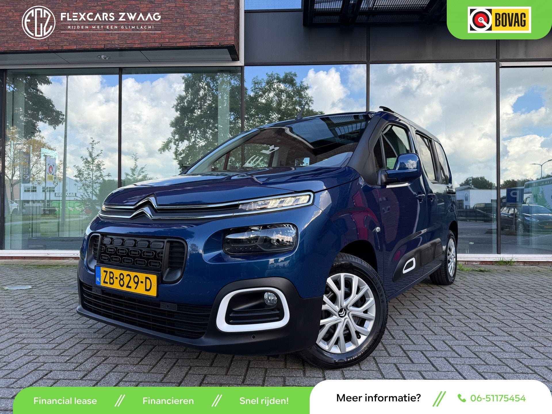 Citroen Berlingo 1.2 Turbo Shine - Climate - Panodak - Camer, Voorwielaandrijving, Dealer onderhouden, Stof, Gebruikt
