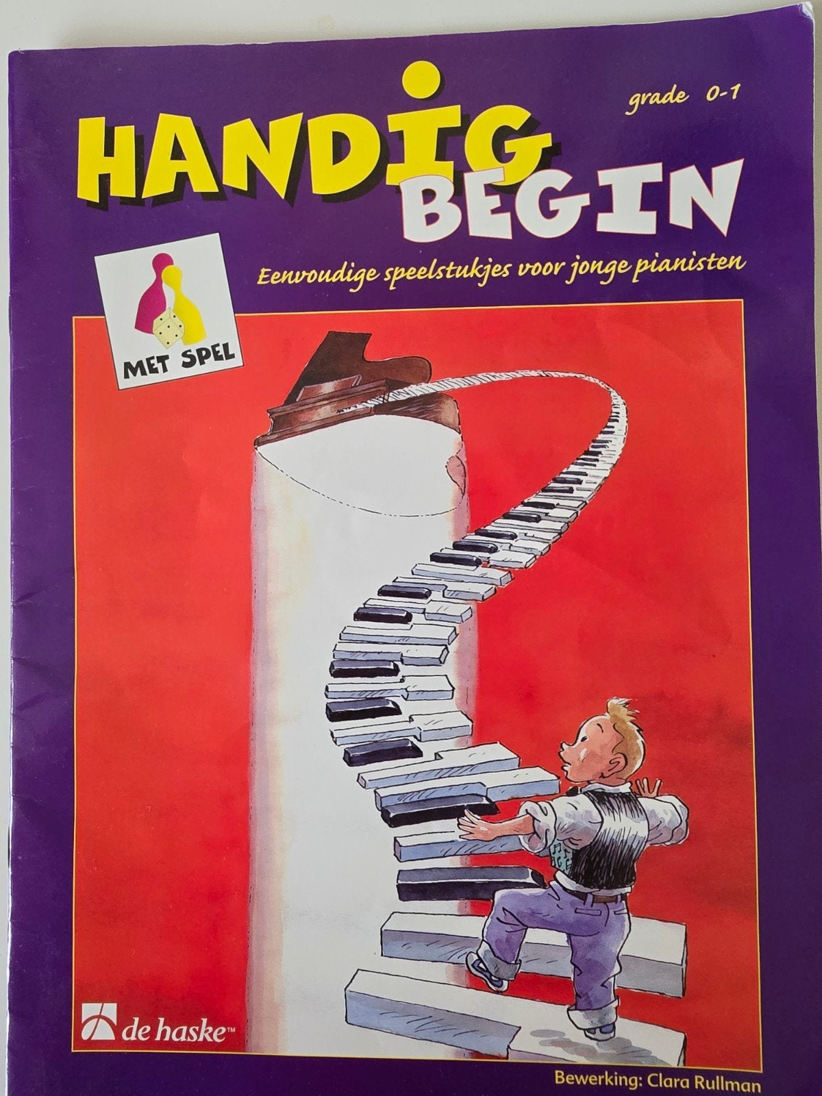Boek Handig Begin piano van Clara Rullman - weinig gebruikt, Ophalen of Verzenden, Zo goed als nieuw
