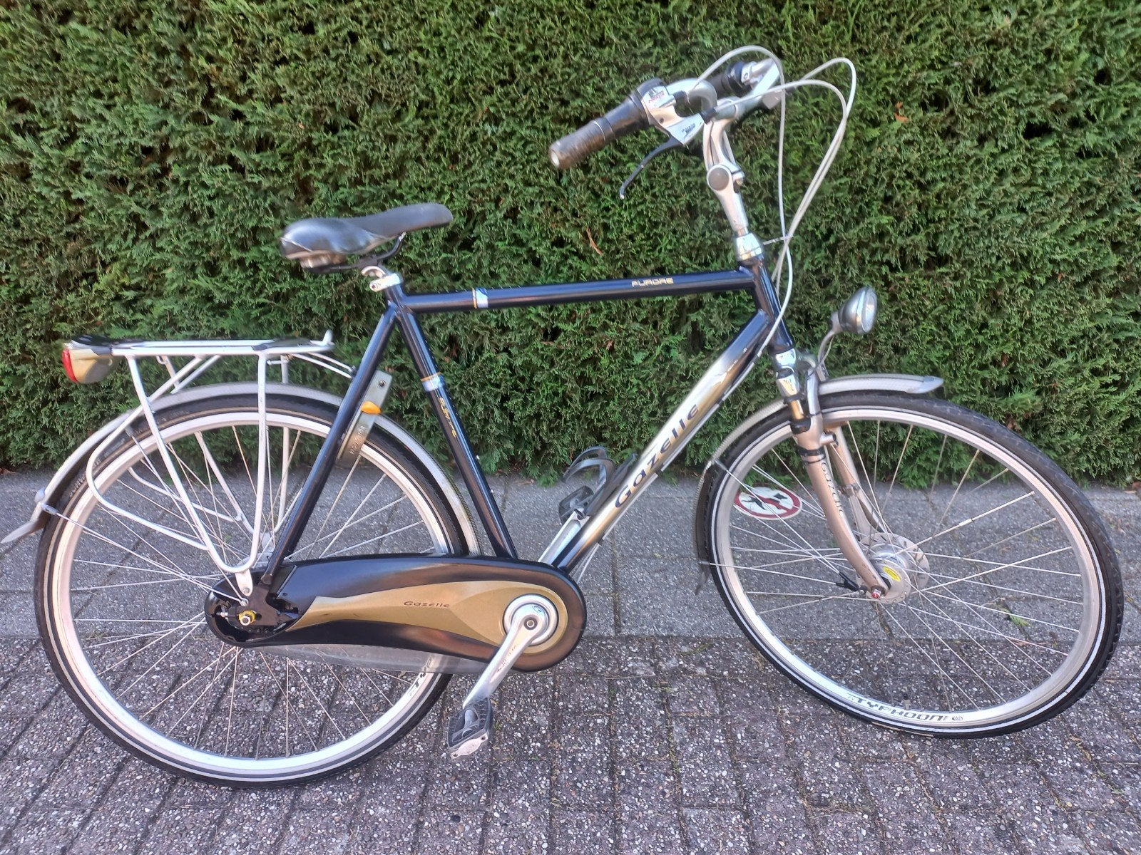 herenfiets, Fietsen en Brommers, Ophalen, Gebruikt, Versnellingen, 57 tot 61 cm