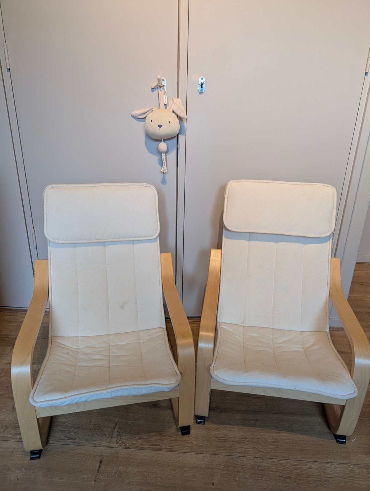 Poang kinderfauteuils Ikea, Ophalen, Hout, Twee, Wit