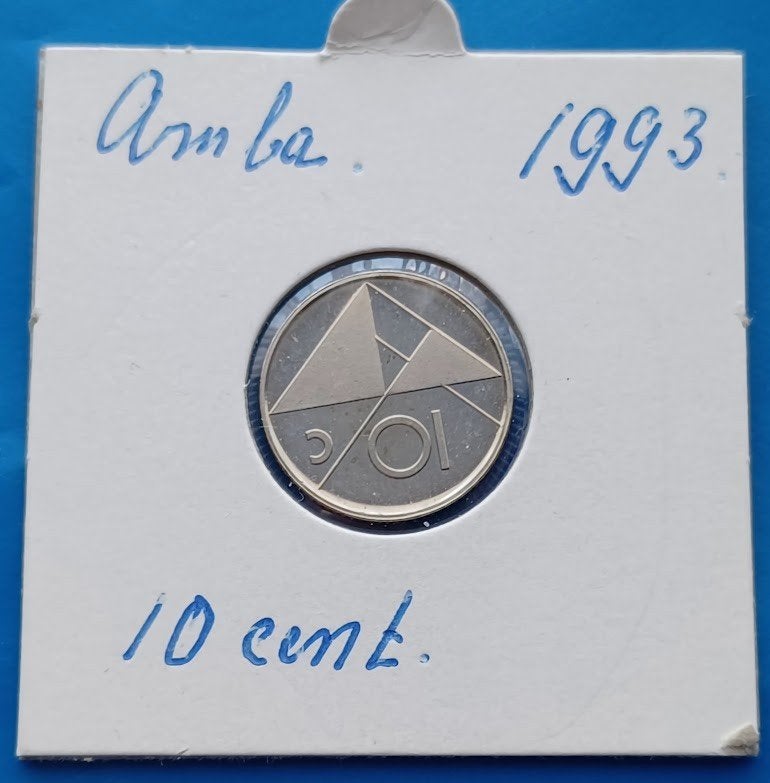 Aruba 10 cent 1993 - UNC, Verzenden, Koningin Beatrix, 10 cent, Losse munt