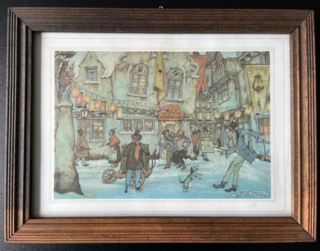Anton Pieck prent ingelijst, Ophalen