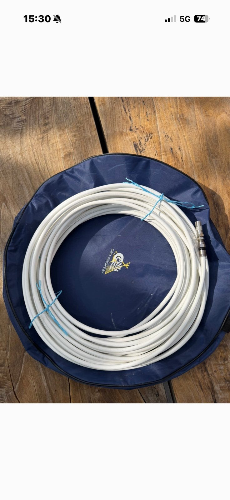 Kabel voor tv schotel voor caravan, Ophalen, Gebruikt