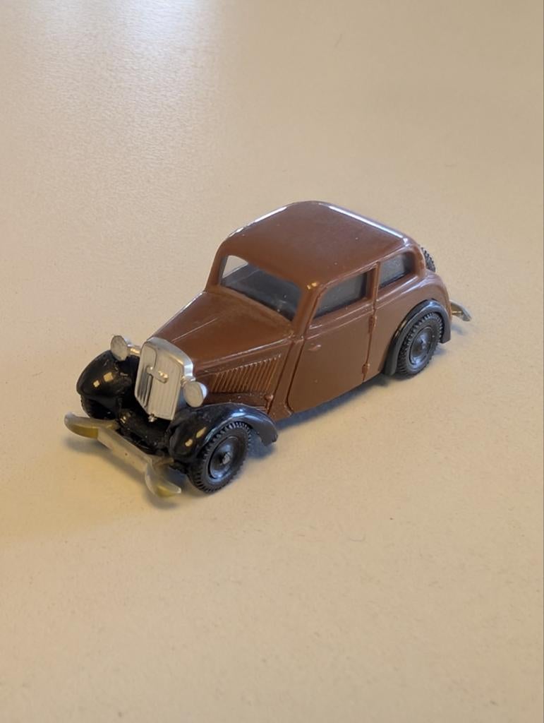 Brekina DKW F7 Miniatuur Auto 1:87 - Bruin, Hobby en Vrije tijd, Modelauto's | 1:87, Gebruikt, Auto, Brekina, Ophalen of Verzenden