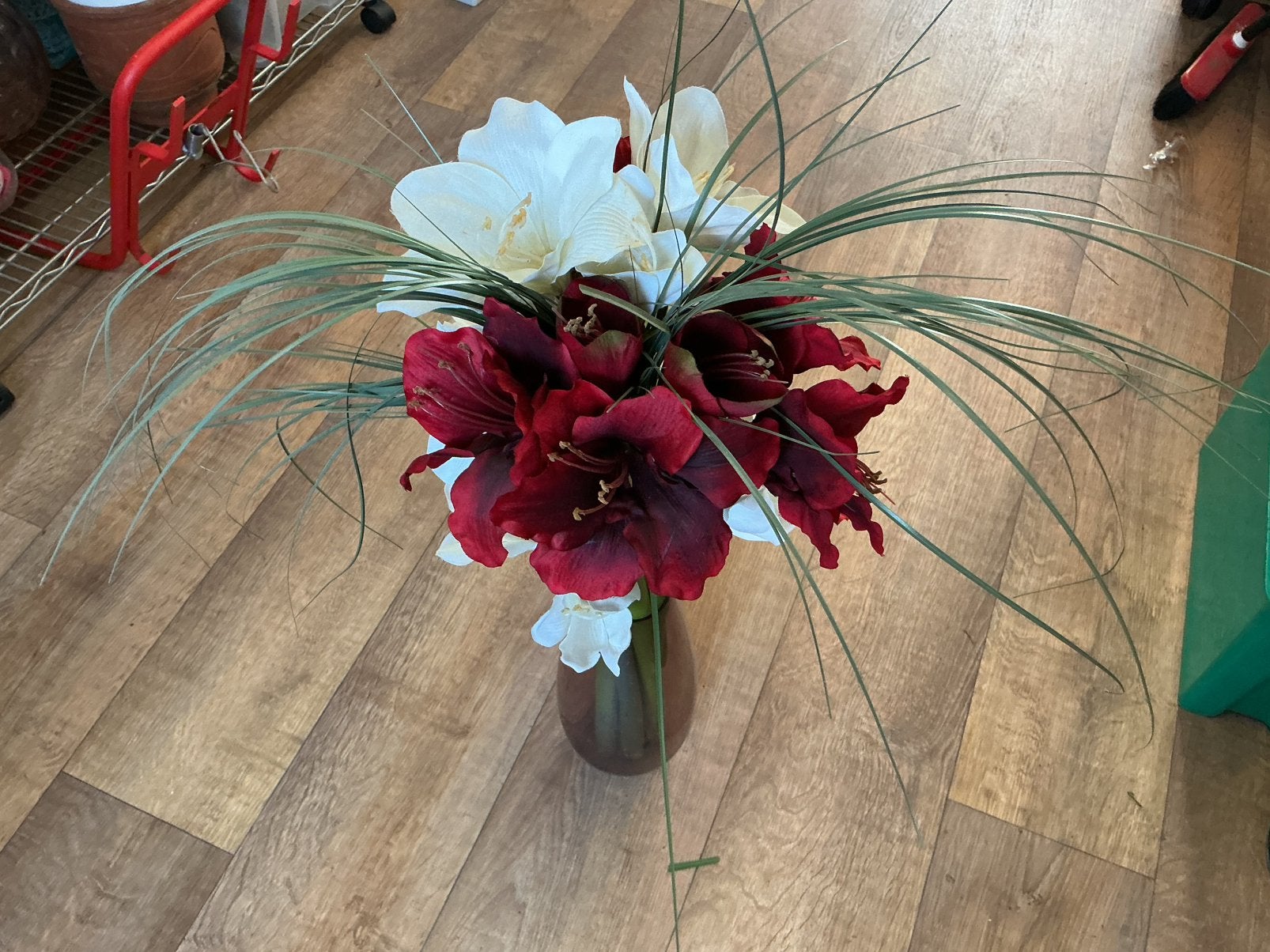 Vazen met kunstbloemen, Huis en Inrichting, Ophalen, Meerkleurig, Overige stijlen, Zo goed als nieuw