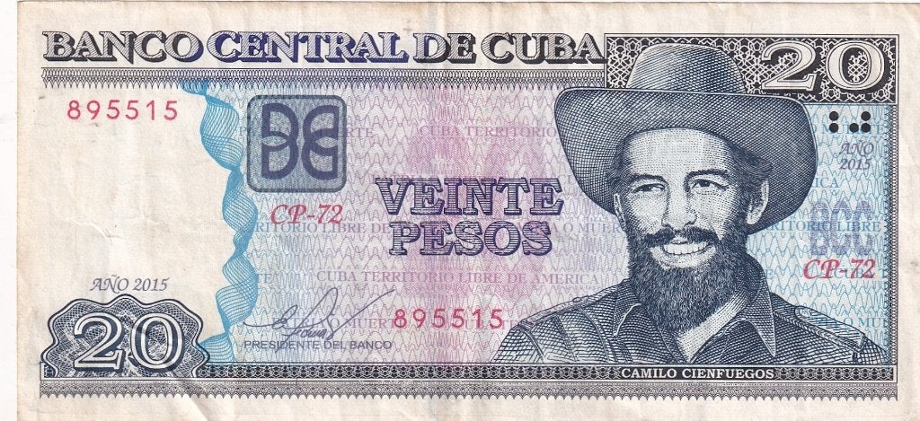 Cuba 20 pesos 2015, Verzenden, Midden-Amerika, Los biljet