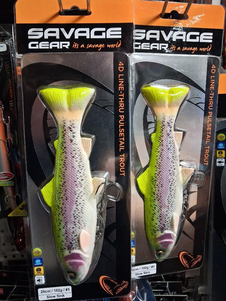 (Lemon Trout) Savage Gear Pulsetail Trout 20cm/102gram, Tinstraat, Savage Gear, Nieuw, Ophalen of Verzenden