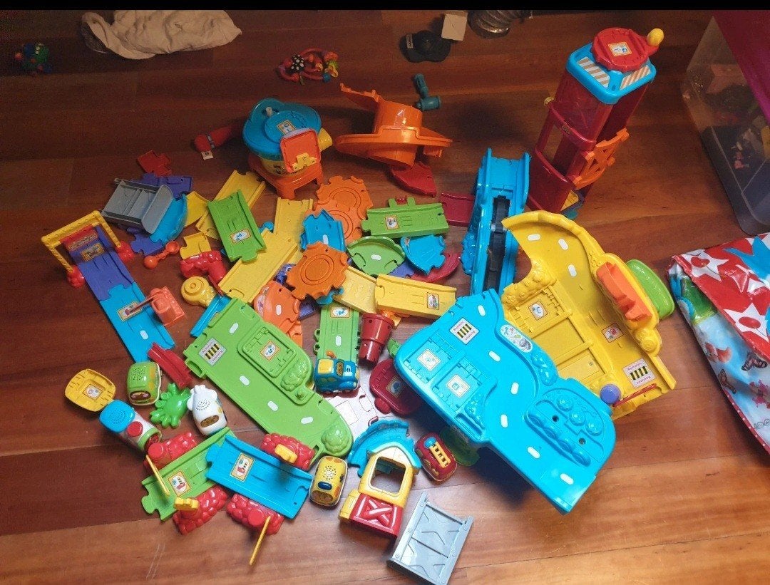 Grote set VTech Toet Toet Auto's, Ophalen of Verzenden, Gebruikt, Jongen of Meisje