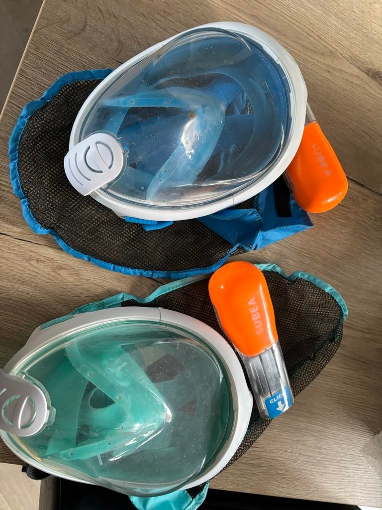 Suboea Easybreath Snorkelmaskers - 2 stuks, Ophalen of Verzenden, Gebruikt, Snorkelmasker