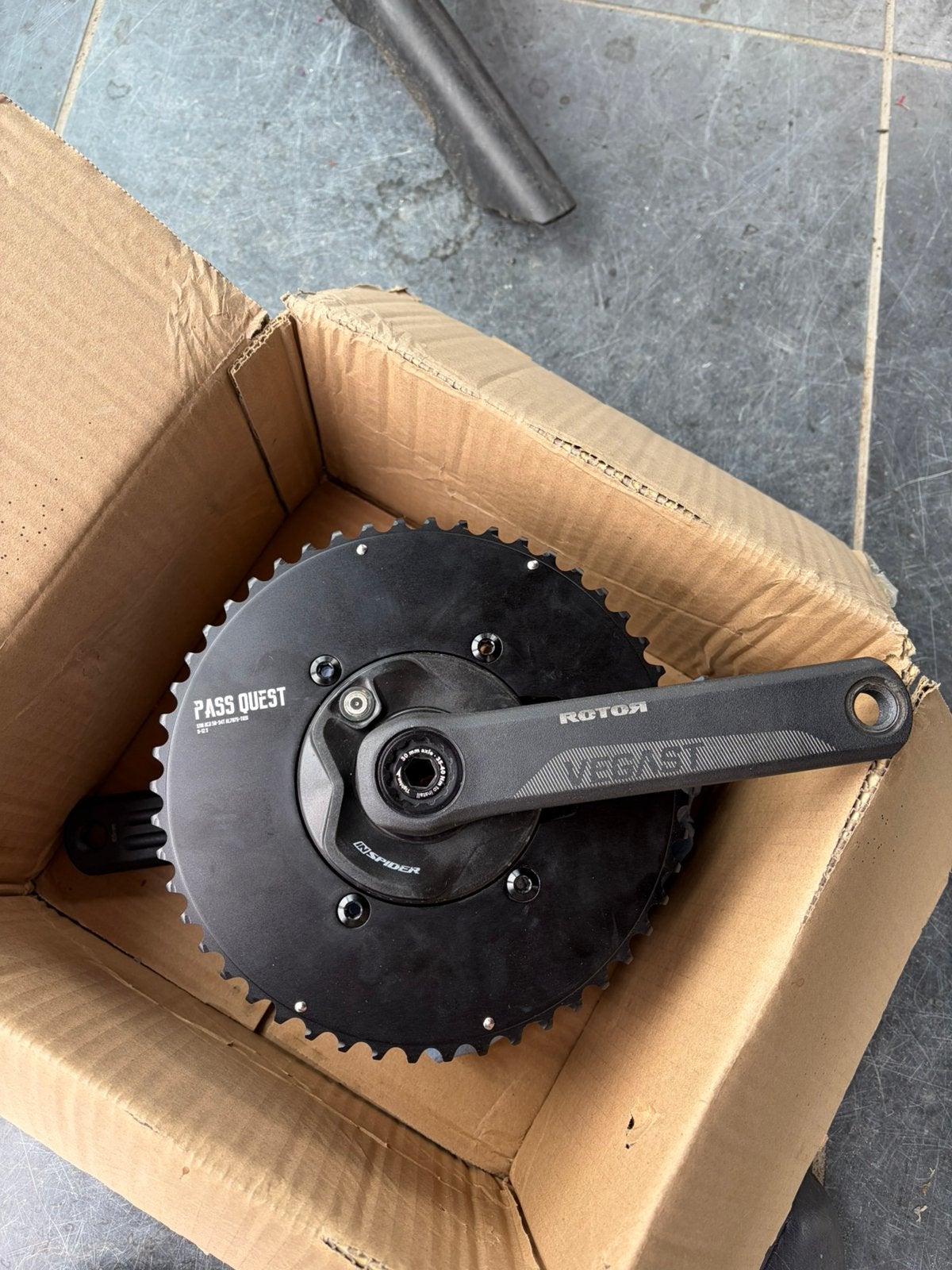 Rotor Inspider powermeter, 165mm cranks, Fietsen en Brommers, Ophalen of Verzenden, Zo goed als nieuw
