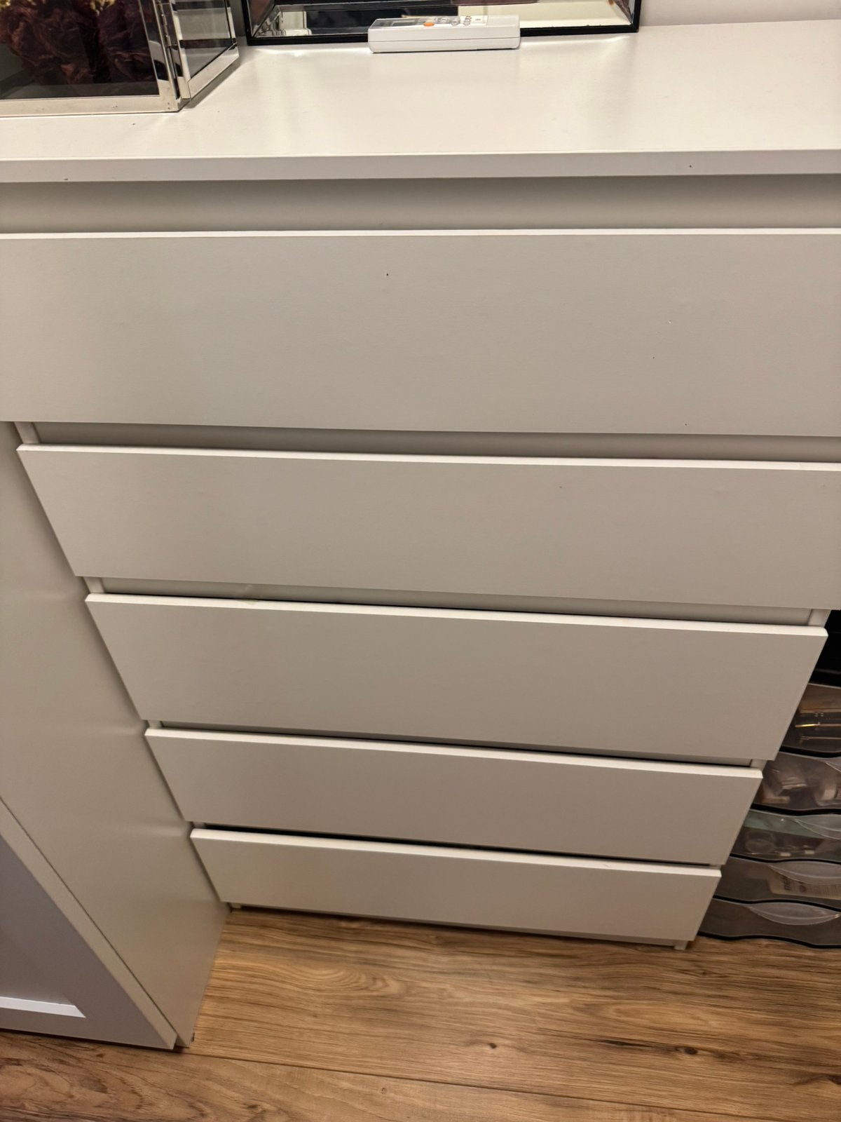 Ikea malm ladekast 5 lades., Ophalen, 50 tot 100 cm, Zo goed als nieuw, 3 of 4 laden