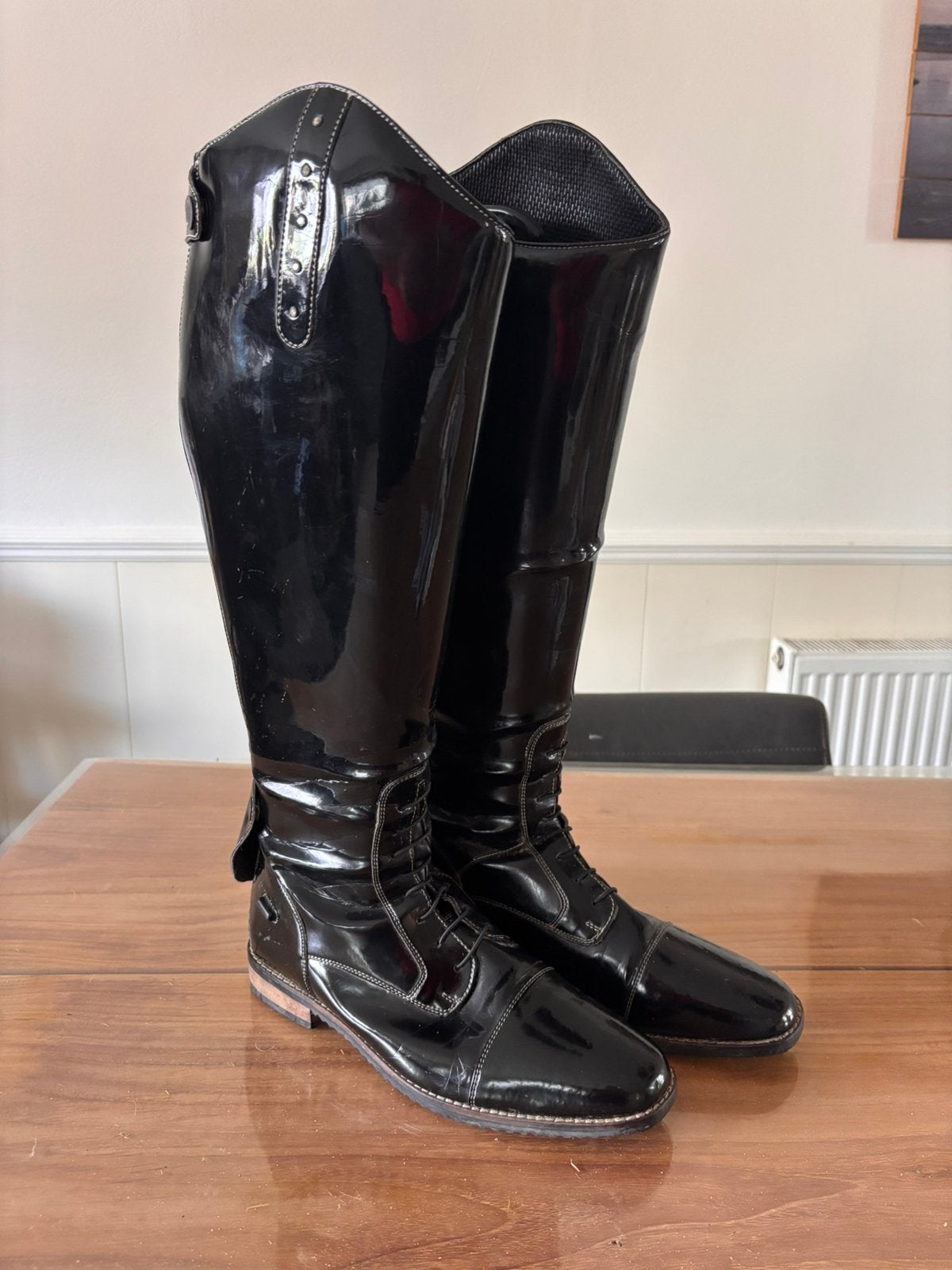 Horka leren rijlaarzen maat 43 Wide, Dieren en Toebehoren, Paardrijkleding, Ophalen of Verzenden, Zo goed als nieuw, Dressuur