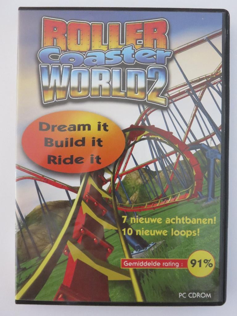 ROLLER COASTER WORLD2 PC CDROM, Alle leeftijden, Ophalen of Verzenden, Zo goed als nieuw