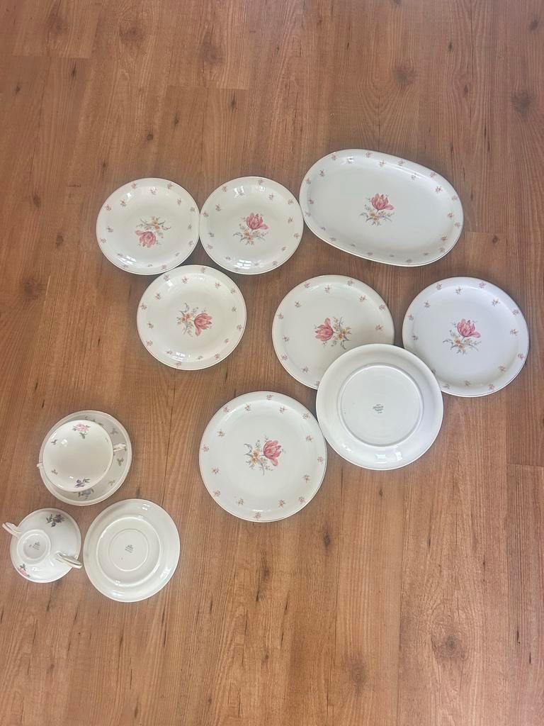 Rosenthal Porselein Servies Jaren '20/'30 - Compleet Set, Ophalen of Verzenden, Gebruikt, Glas of Kopje
