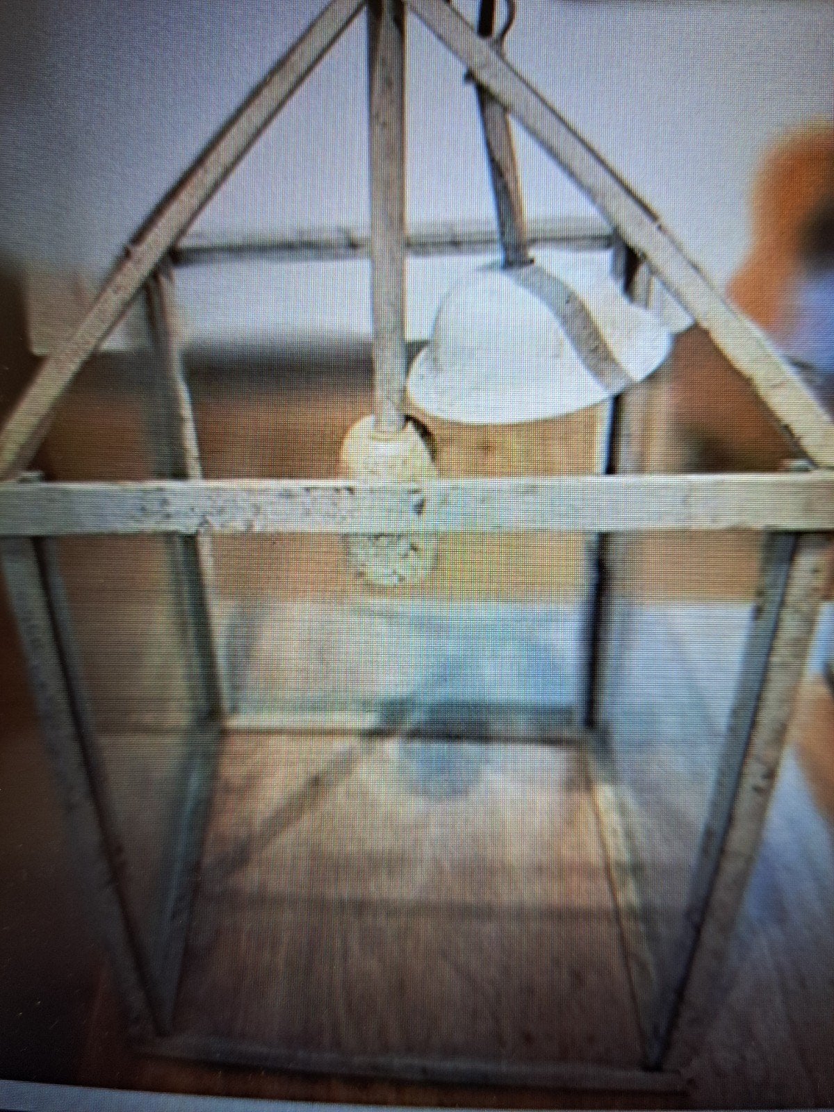 sfeervolle lantaarnlamp, Ophalen, Zo goed als nieuw, Glas, Landelijk