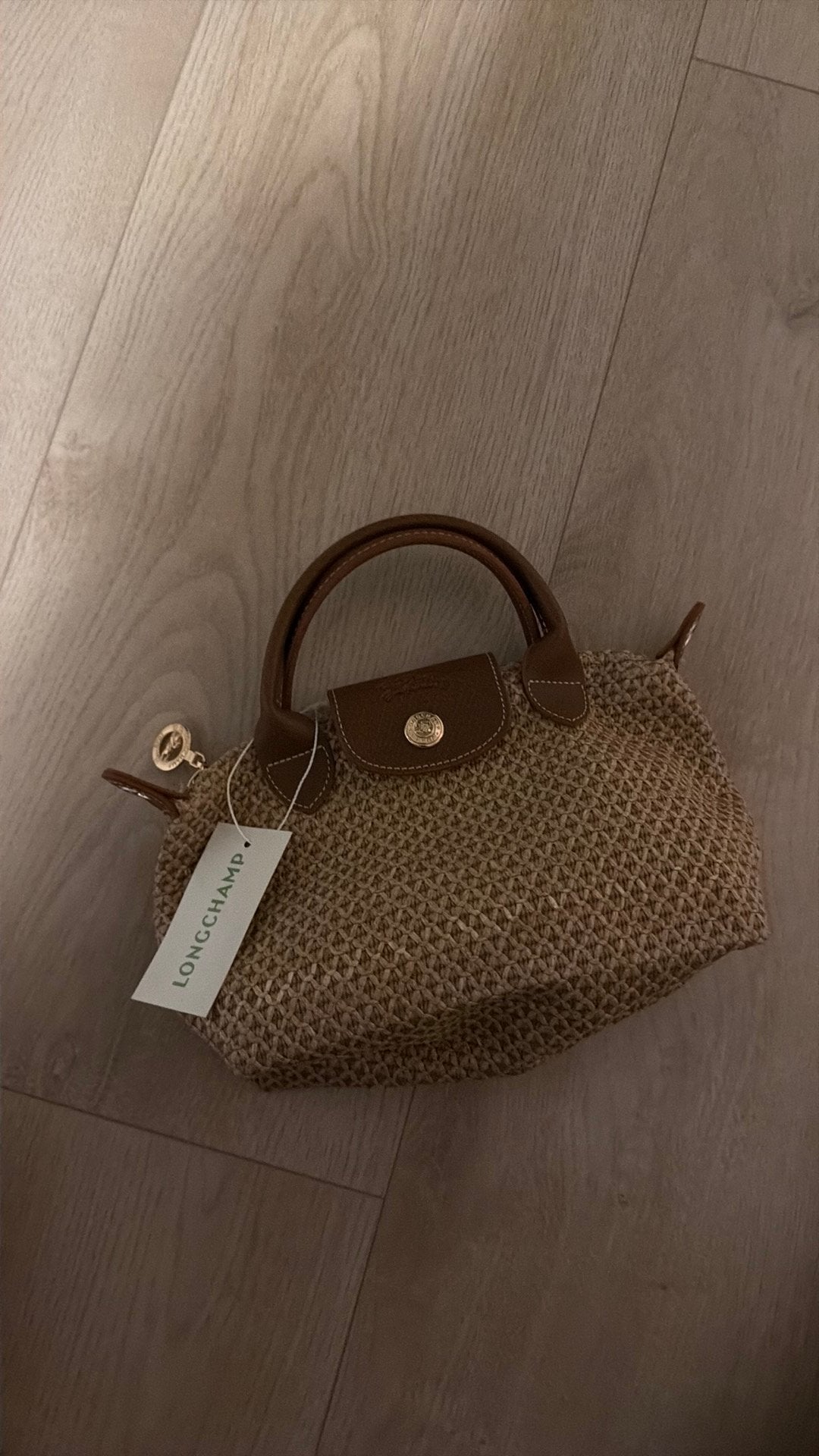 Rieten crossbody longchamp, Sieraden, Tassen en Uiterlijk, Ophalen of Verzenden, Nieuw, Blauw, Schoudertasje
