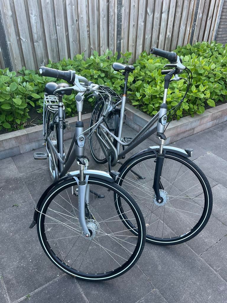 Twee Gazelle Paris fietsen - Comfortabel en betrouwbaar, Ophalen, Gebruikt, Minder dan 10 versnellingen, Gazelle