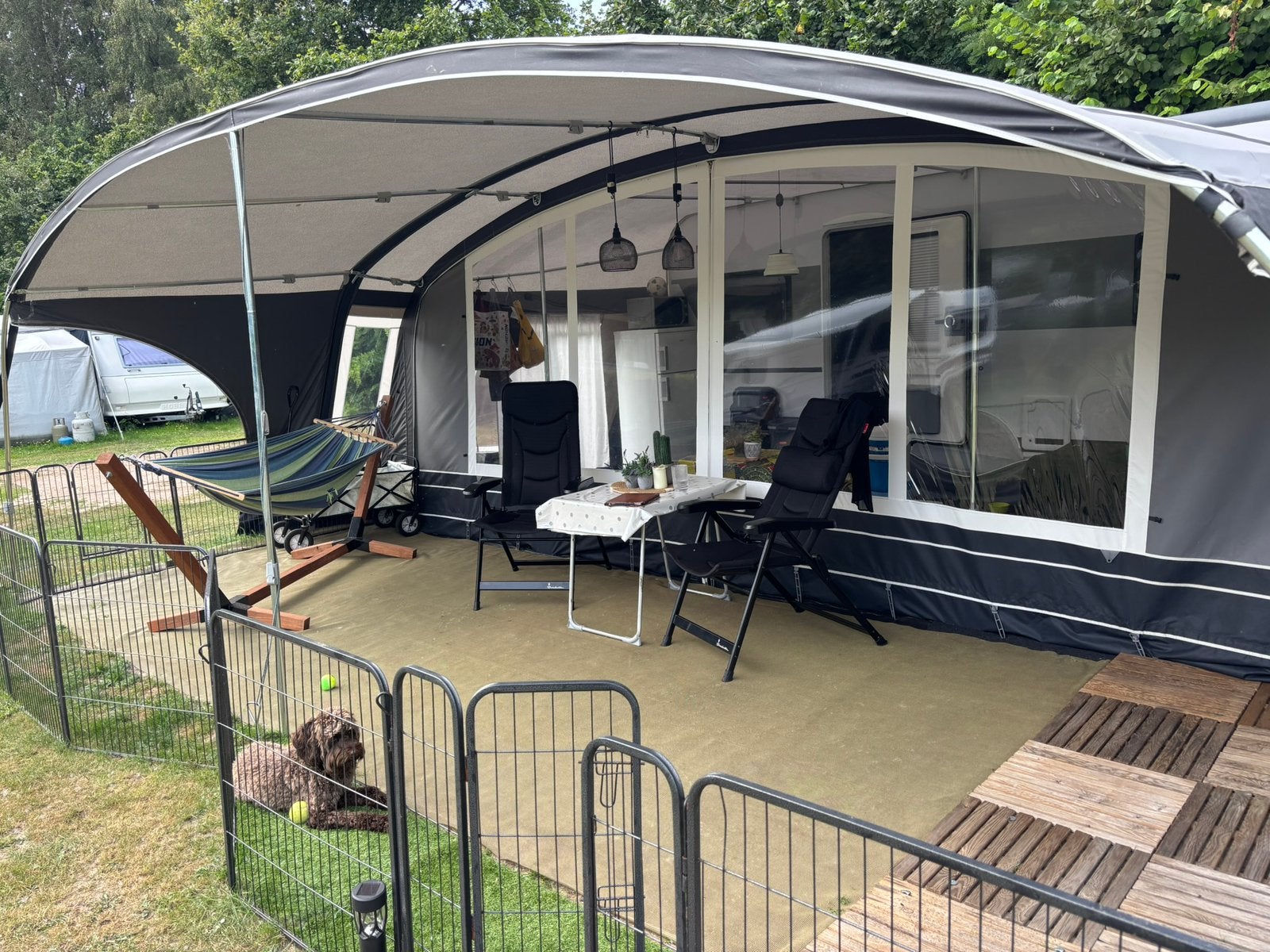 Dorema onyx voortent en luifel 270 maat 16 (1025-1050), Ophalen, Zo goed als nieuw