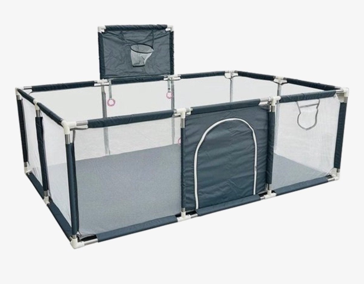 Grondbox met Speelkleed - Veilig en Comfortabel, Ophalen, Zo goed als nieuw, Rechthoekig, Boxkleed