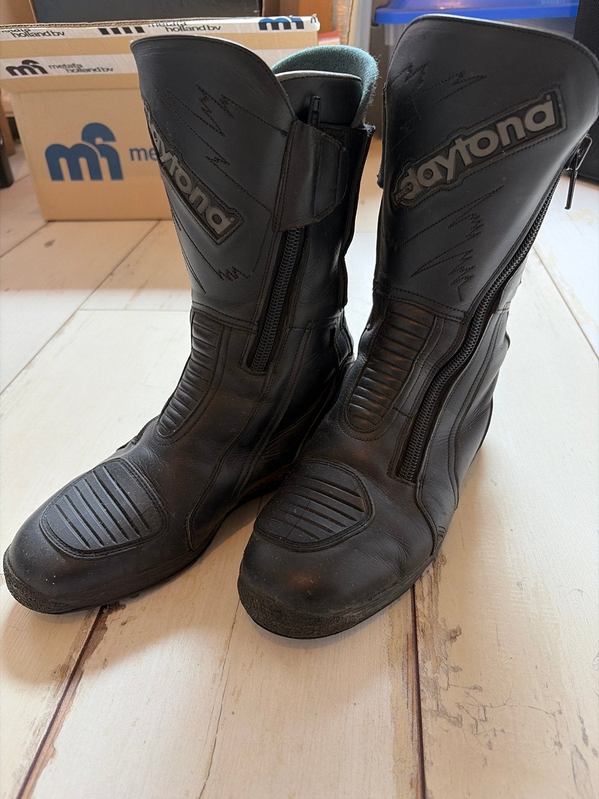 Daytona motorlaarzen - Zwart, comfortabel en veilig, Ophalen of Verzenden, Tweedehands, Heren, Laarzen