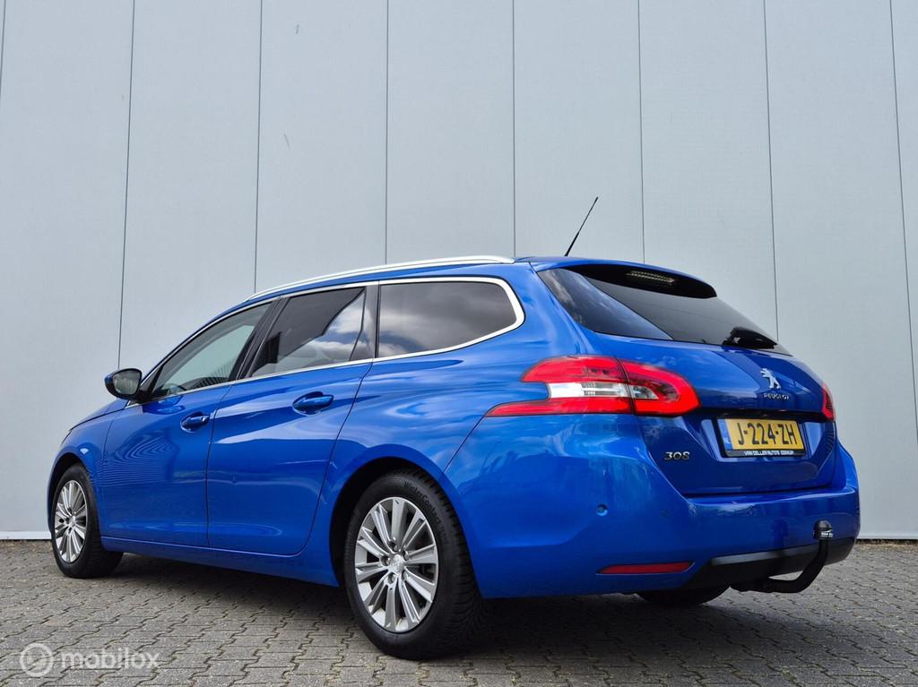 PEUGEOT 308 SW 1.2 PURETECH ALLURE PACK/TREKHAAK/CAMERA/PARK, Voorwielaandrijving, Gebruikt, Euro 6, 1199 cc
