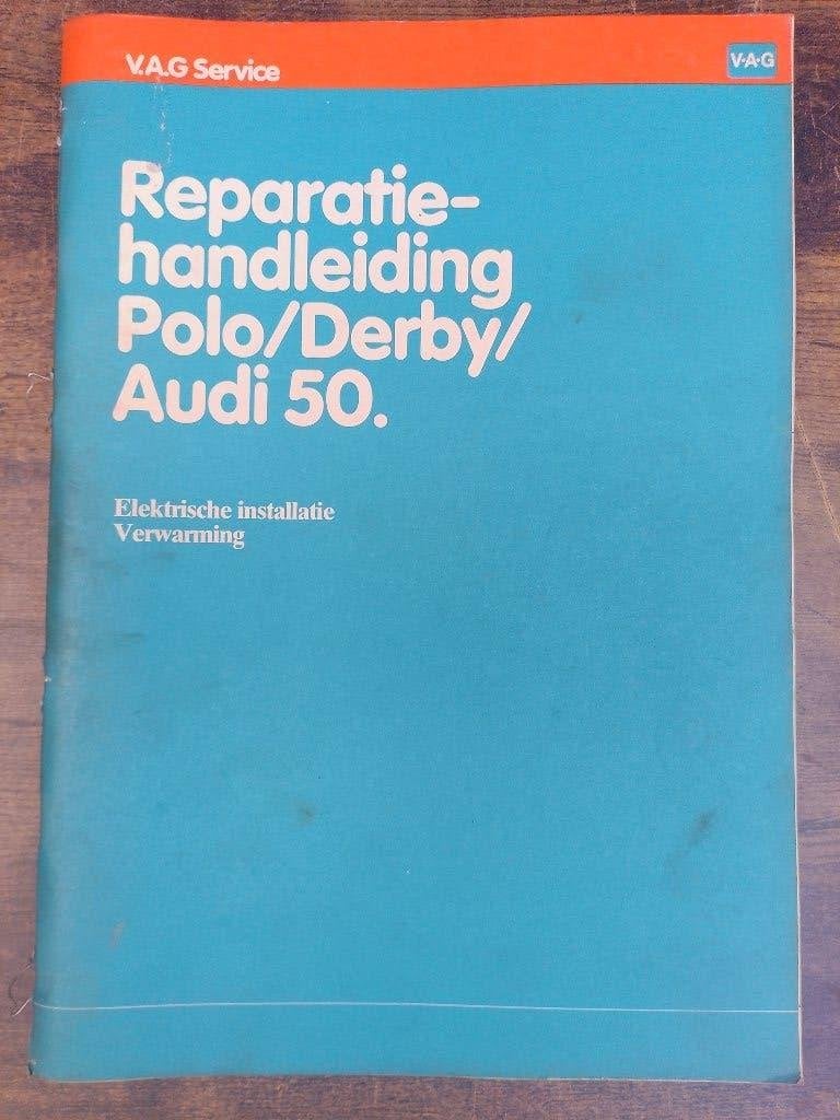 Audi 50 - Polo -Derby dealer werkplaatsboek Elektrische inst, Verzenden, Gelezen, Volkswagen