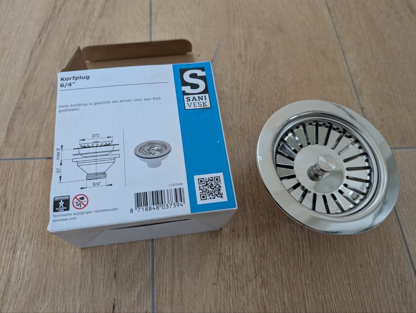 korfplug Karwei, Ophalen of Verzenden, Nieuw, Rvs, Overige typen
