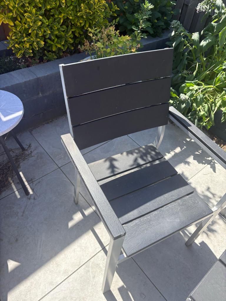 Tuintafel met stoelen, Tuin en Terras, Ophalen, Rechthoekig, Aluminium