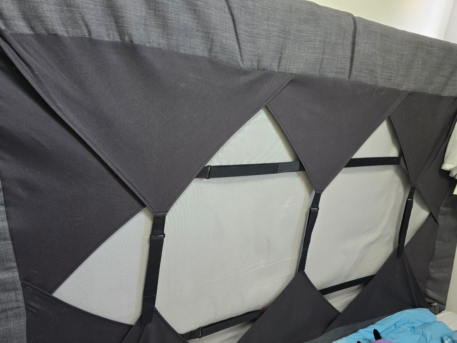 mooie boxspring bed matras Grijs, Ophalen, Gebruikt, Tweepersoons, 140 cm