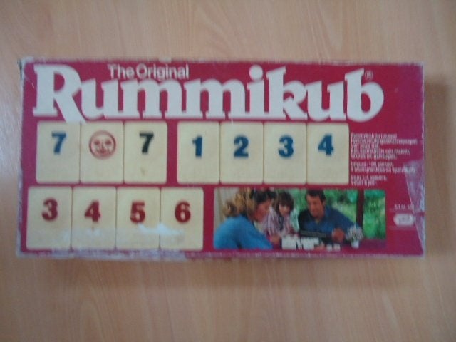 Rummikub, Goliath, grote doos, Een of twee spelers, Ophalen of Verzenden, Gebruikt, Goliath