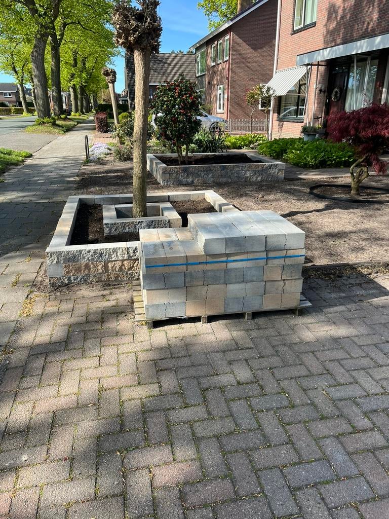 Kijlstra splitrock Musselkalk 74 stuks, Ophalen, Overige typen, Nieuw, Minder dan 5 m²