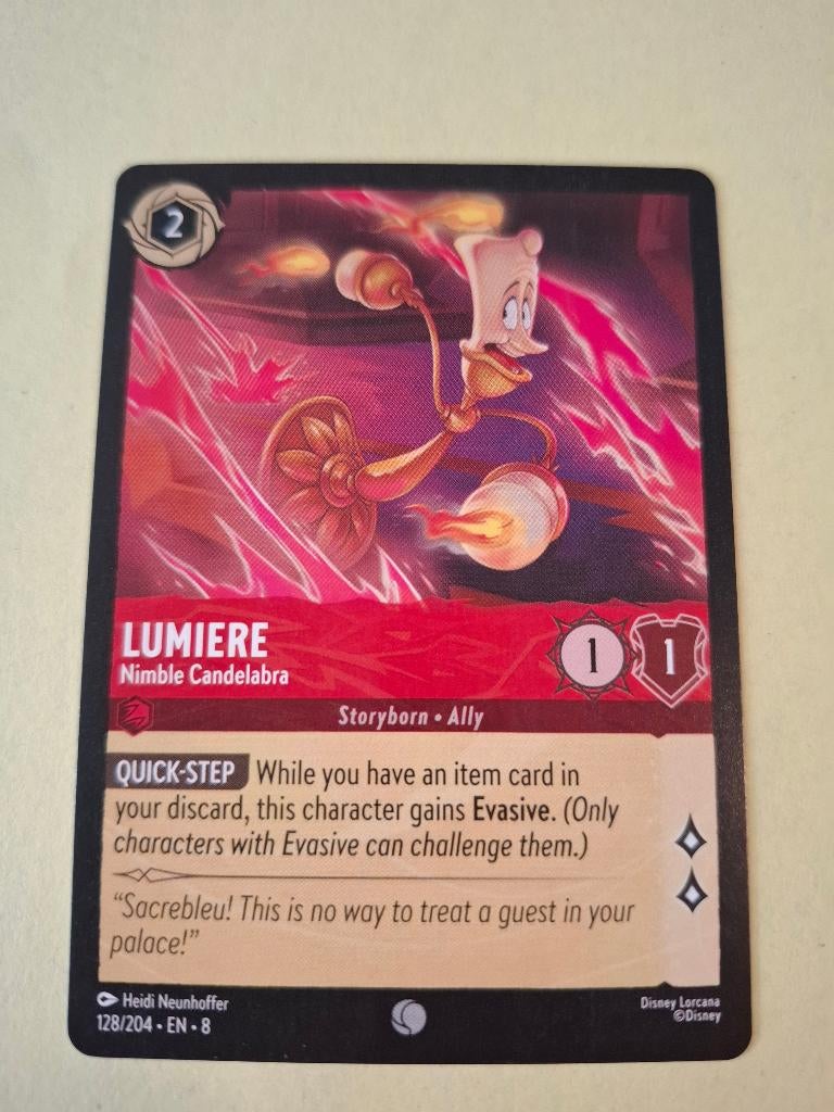 Disney Lorcana, Reign of Jafar, Nr. 128 / 204, Ophalen of Verzenden, Zo goed als nieuw, Losse kaart