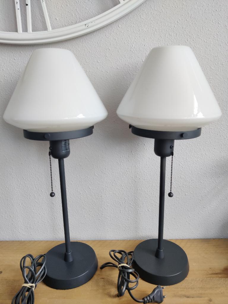 💡 Ikea Alvangen tafellamp 💡, Ophalen of Verzenden, Zo goed als nieuw, Glas, Minder dan 50 cm