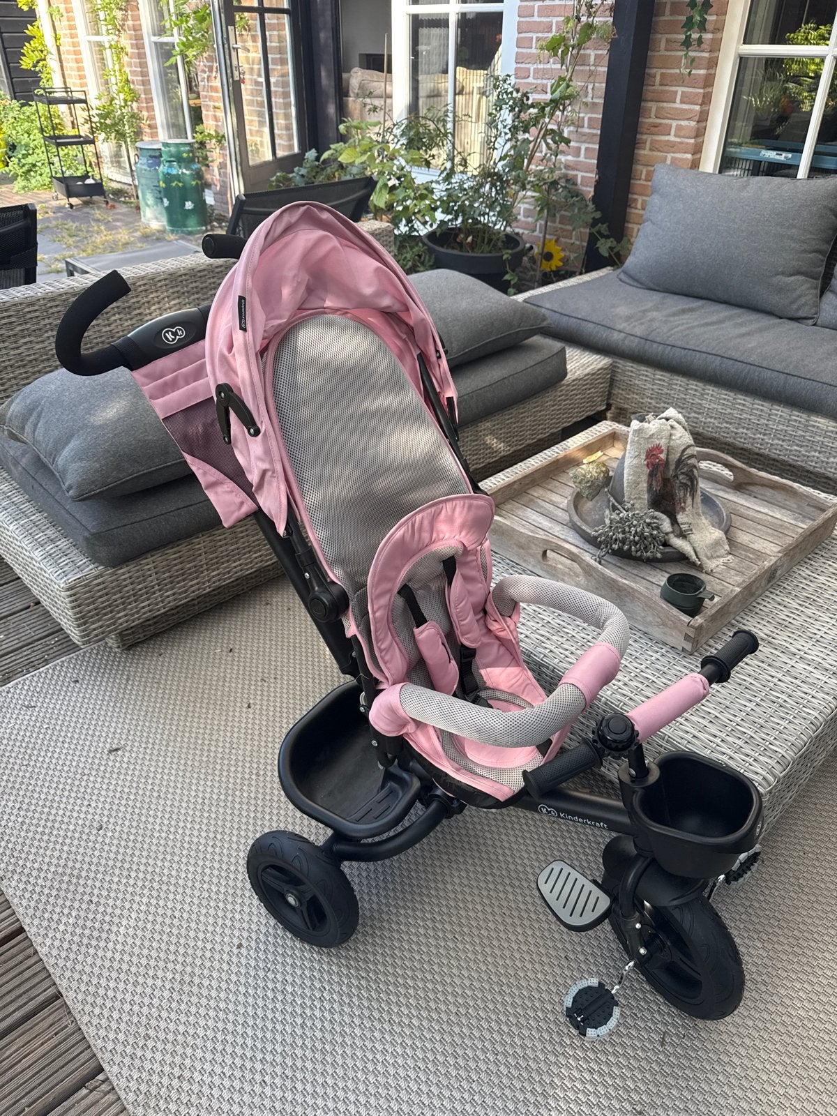 Kinderkraft Driewieler Fiets Roze, Fietsen en Brommers, Ophalen, Gebruikt