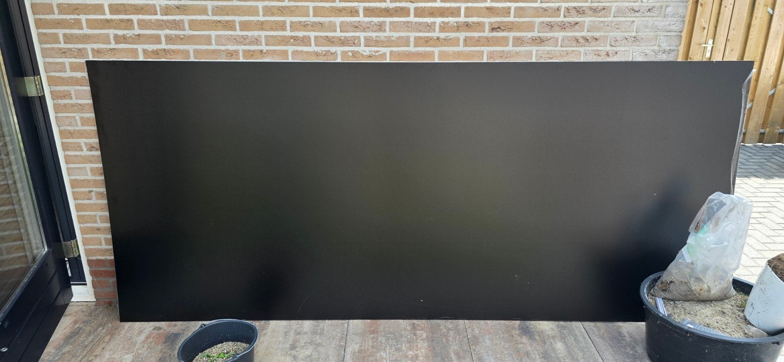 Nieuwe Trespa HPL plaat antraciet RAL 7016 - 305x130 cm 6mm, Doe-het-zelf en Verbouw, Platen en Panelen, Ophalen, Nieuw, HPL