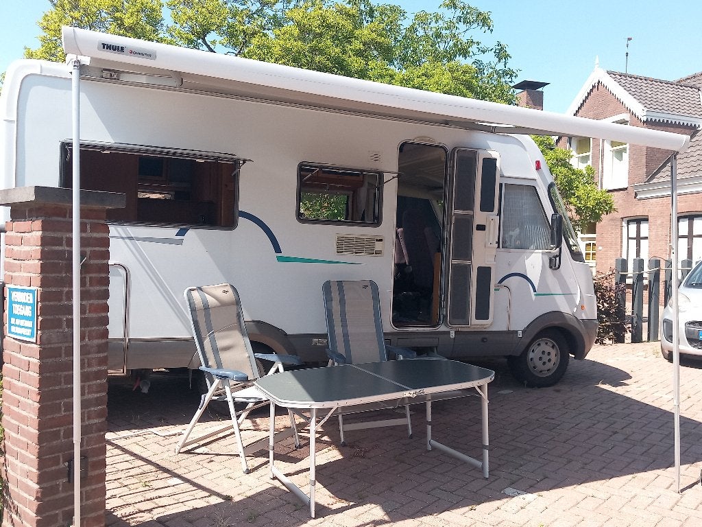 Hymer B574 met hefbed, Integraal, Ringverwarming, Fiat, Gaslek-detector
