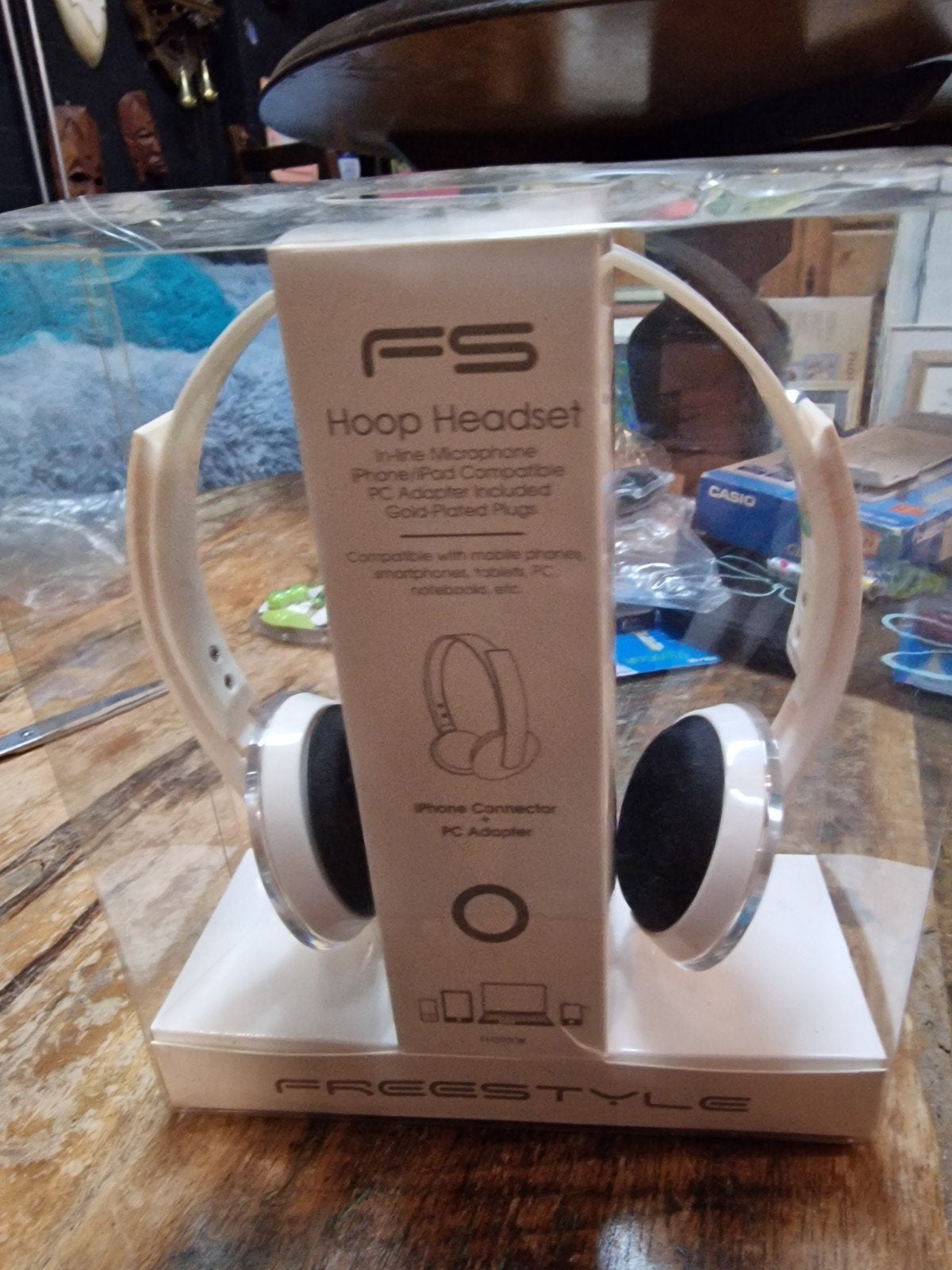 Freestyle Hoop Headset Koptelefoon - Wit, Audio, Tv en Foto, Koptelefoons, Nieuw, On-ear, Wit, Microfoon