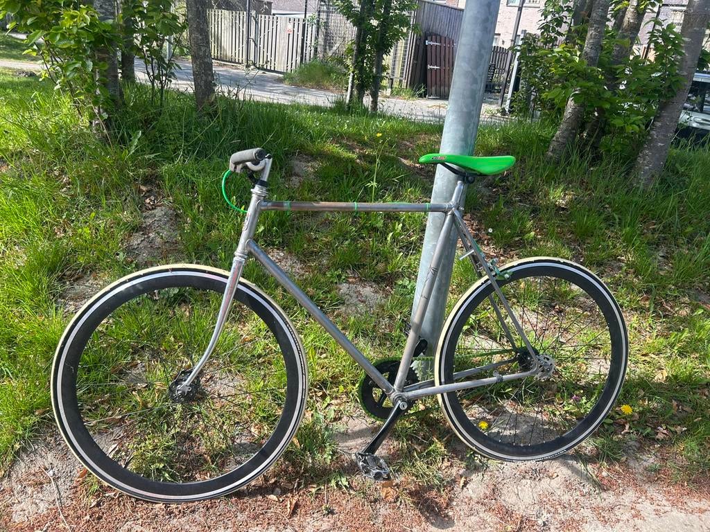 Omgebouwde single speed fiets met Jan Janssen frame, Fietsen en Brommers, Fietsen | Heren | Herenfietsen, Gebruikt, Overige merken
